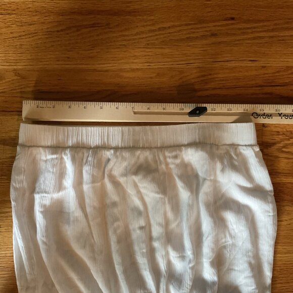 White Strapless Maxi Jumpsuit With Elastic Waist & Tie Belt Size M - Picture 2 of 11